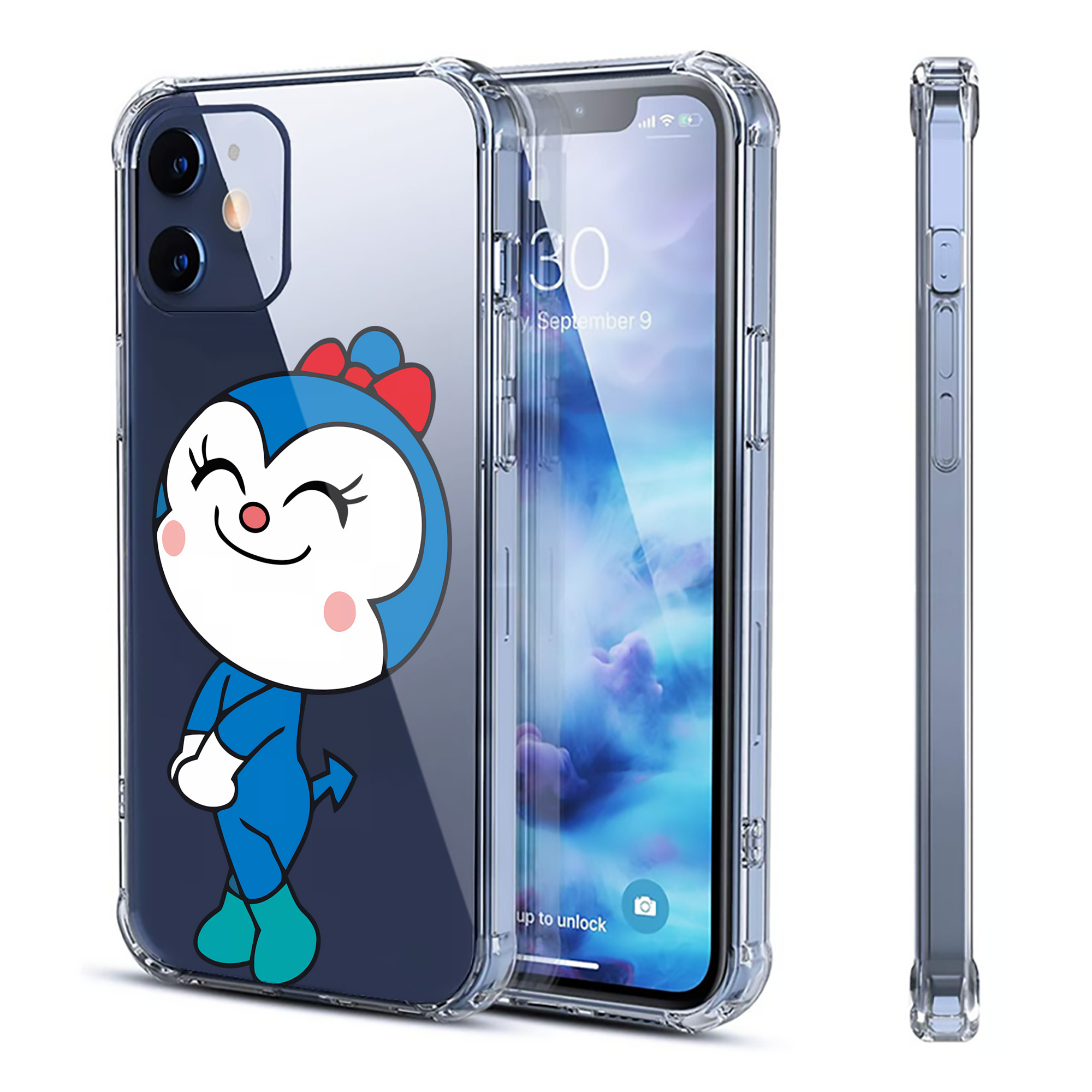 （画像用） アンパンマン Anpanman 【iPhone 12シリーズ対応】透明スマホケース（クリアソフトケース）